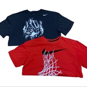 Bundle of Two Nike Graphic T-Shirts